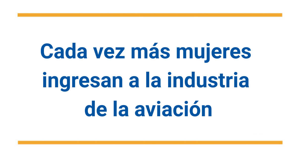 mujeres en la aviación